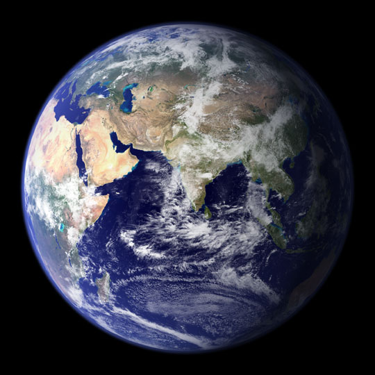 Map and globe